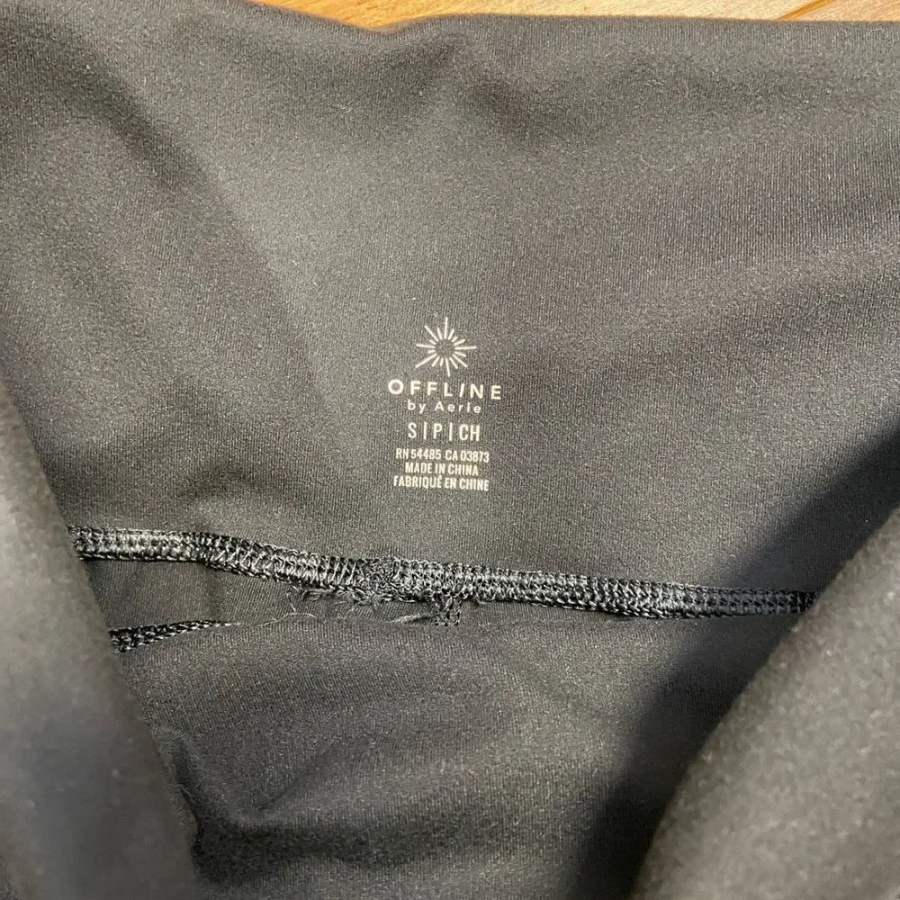 Offline by Aerie Black High-Waist Jogger Yoga Pants size Small